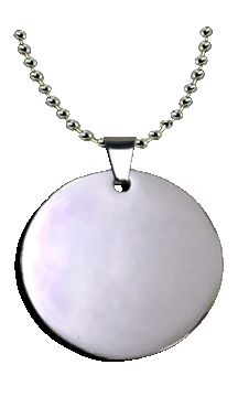 Stainless Steel Round Tag 1.5